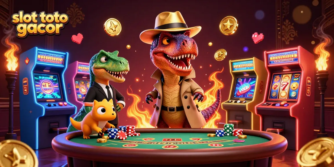 Experience engaging gameplay with slot toto gacor elements featuring animated characters in a vibrant casino.
